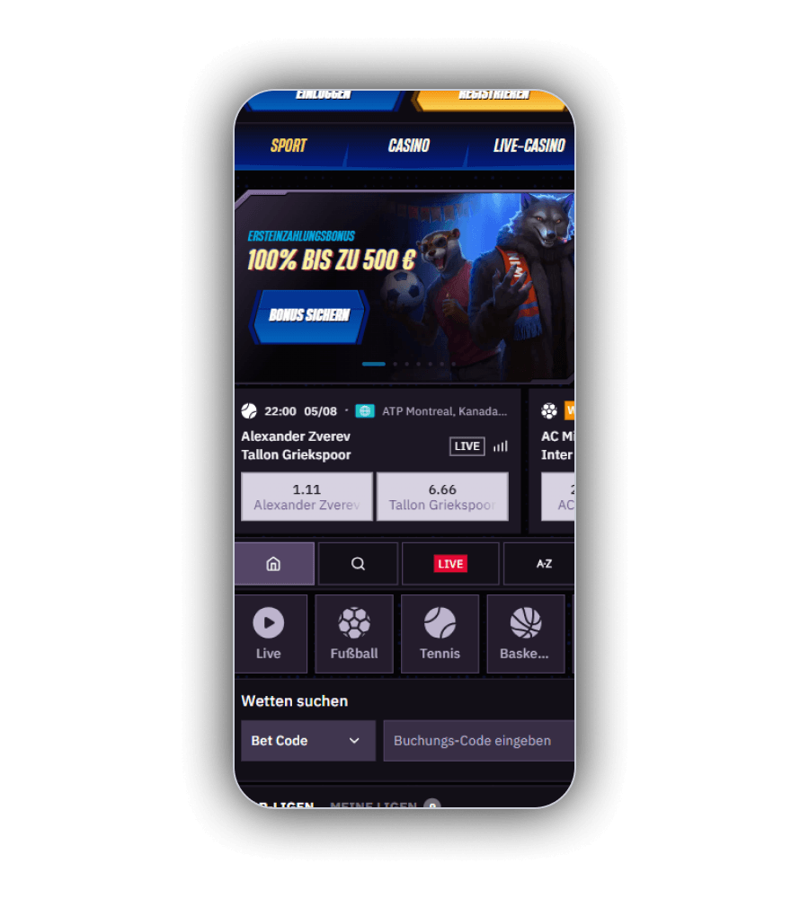 WinRolla Casino Sportwetten DE